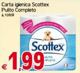 Scottex Carta igienica Pulito Completo 4 rotoli