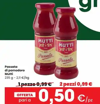 Despar Mutti Passata di pomodoro 235 g offerta
