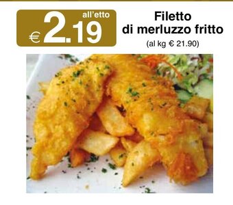 Sì con te Supermercati Filetto di merluzzo fritto offerta