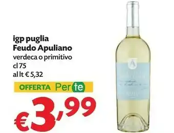 Pam Feudo Apuliano IGP Puglia offerta