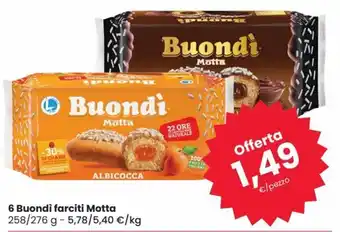 Despar 6 Buondì farciti Motta 258/276 g offerta