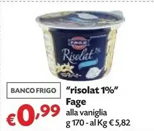 Fage Risolat 1% Vaniglia 170 G(ml)