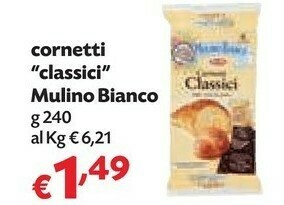 Pam Mulino Bianco Cornetti Classici 240 G(ml) offerta