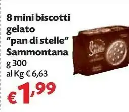 Sammontana 8 Mini Bisotti Gelato Pan Di Stelle