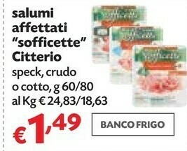 Pam Citterio Sofficette Prosciutto Crudo 60 G(ml) offerta