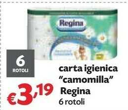 Regina Carta Igienica Camomilla