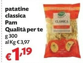 Pam Pam Patatine Classica Qualita Per Te offerta