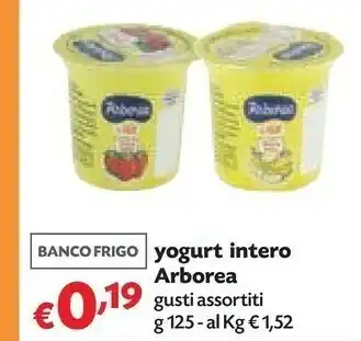 Panorama Arborea Yogurt Intero offerta