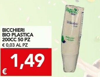 Bicchieri di plastica