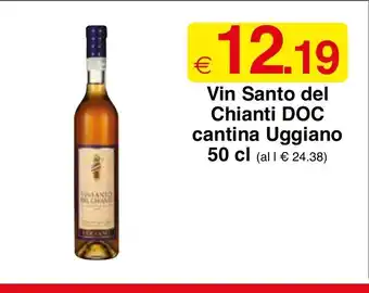 Vin Santo del Chianti DOC cantina Uggiano 50 cl