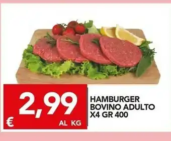 TuoDi Fresco Hamburger Bovino Adulto offerta
