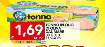 TuoDi Dal mare Tonno All'Olio Di Oliva offerta