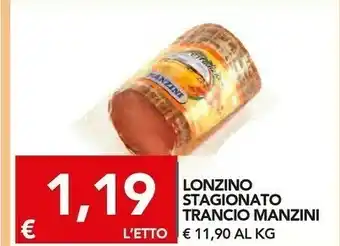 Manzini Lonzino Stagionato Trancio
