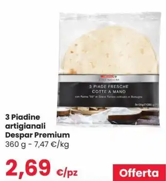 Despar Despar Premium 3 Piadine artigianali 360 g offerta