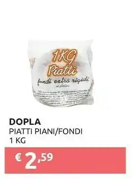 PiùMe Dopla Piatti di plastica offerta