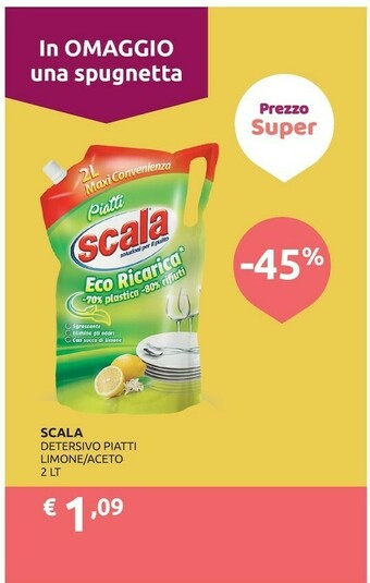 PiùMe Scala Detersivo piatti offerta
