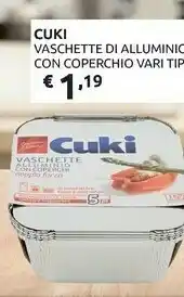PiùMe Cuki Vaschette alluminio offerta