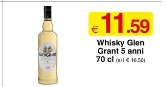 Whisky Glen Grant 5 anni 70 cl