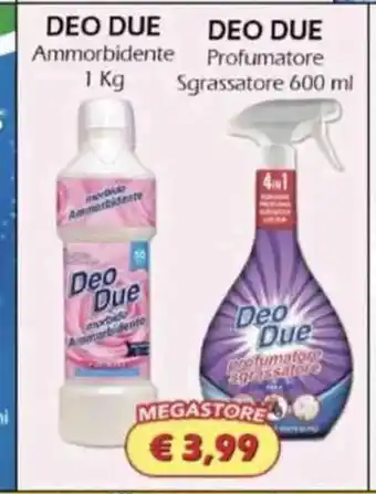 Deo Due Ammorbidente 1 Kg/ Deo Due Profumatore Sgrassatore 600 ml