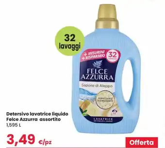 Despar Felce Azzurra Detersivo lavatrice liquido assortito 1,595 L offerta