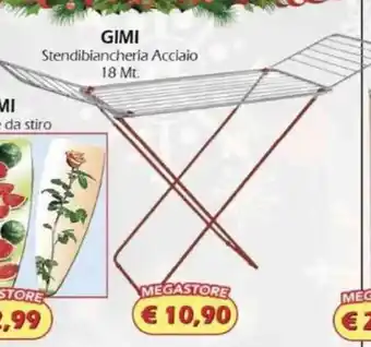 Gimi Stendibiancheria Acciaio 18 Mt.
