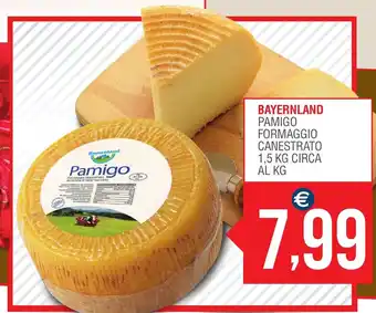 Caramico Bayernland Pamigo Formaggio Canestrato 1,5 Kg Circa Al Kg offerta