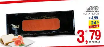 Qui Discount Salmone Novergese Affumicato Busta 200gr offerta