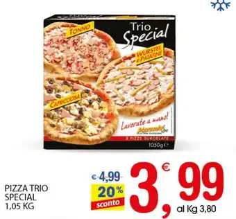 Qui Discount Tonno Pizza Trio Special 1,05kg offerta