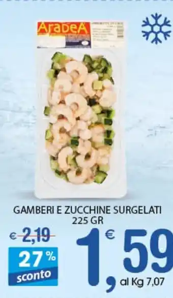 Qui Discount Arabea Gamberi E Zucchine Surgelati 225gr offerta