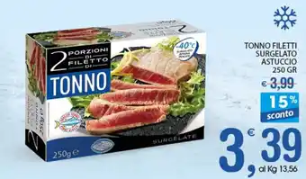 Qui Discount Tonno Filetti Surgelato Astuccio 250gr offerta