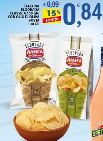 Qui Discount Eldorada Patatina Classica 150gr/ Con Olio Di Oliva Busta 130gr offerta
