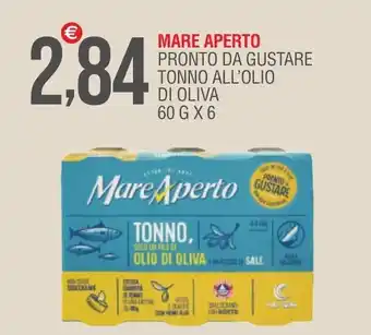 Mare Aperto Pronto da Gustare Tonno All'Olio di Oliva 60 g x 6