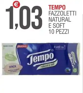 Tempo Fazzoletti Natural e Soft 10 pezzi