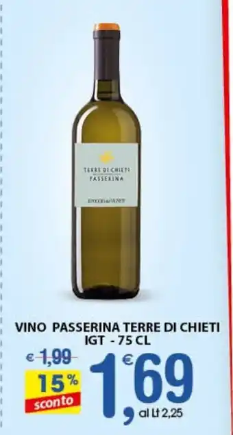 Qui Discount Vino Passerina Terre Di Chieti IGT- 75cl offerta