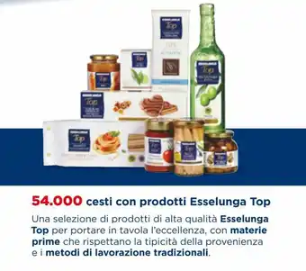 Esselunga Esselunga Top cesti con prodotti offerta