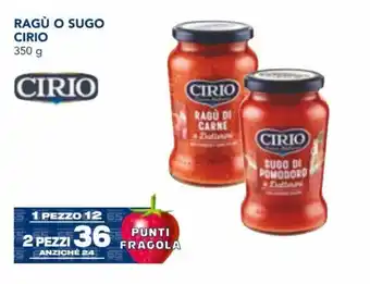 Esselunga Cirio Ragù o Sugo 350 g offerta