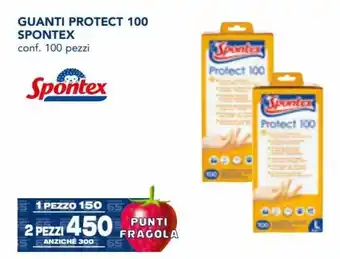 Esselunga Spontex Guanti Protect 100 conf. 100 pezzi offerta