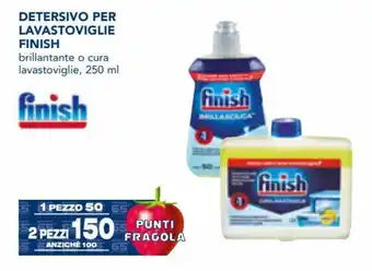 Esselunga Finish Detersivo per Lavastoviglie brillantante o cura lavastoviglie 250 ml offerta