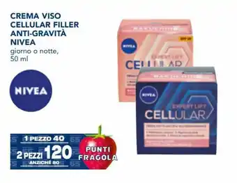 Esselunga Nivea Crema Viso Cellular Filler Anti-Gravità giorno o notte 50 ml offerta