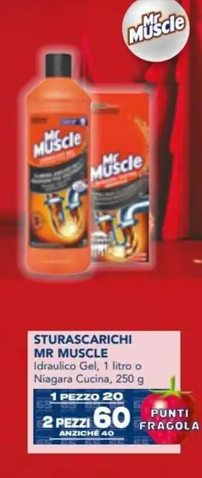 Esselunga Mr Muscle Sturascarichi Idraulico Gel, 1 litro o Niagara Cucina 250 g offerta