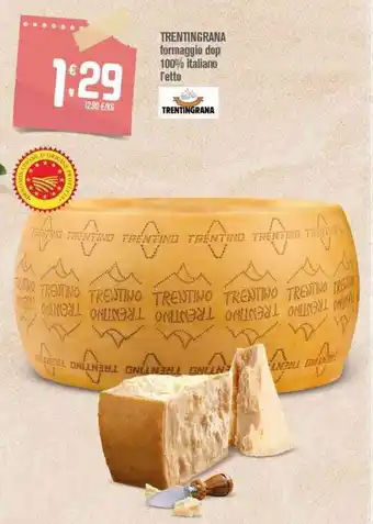 Ottimo Market Trentingrana formaggio dop 100% italiano offerta