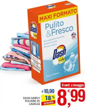 Dash Simply Polvere 95 Lavaggi