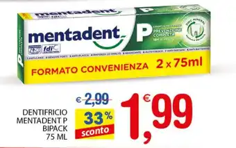 Mentadent Dentifrico Bipack 75ml