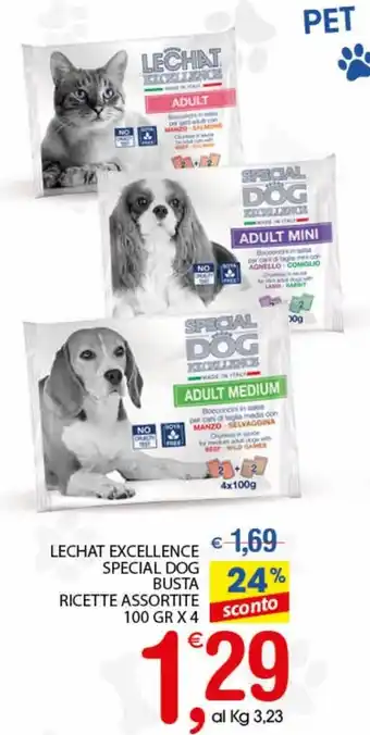 Specia Dog Lechat Excellence Busta Ricette Assortite 100grX4
