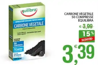 Qui Discount Equilibra Carbone Vegetale 50 Compresse offerta