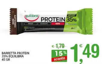 Qui Discount Equilibra Barretta Protein 35% 45gr offerta