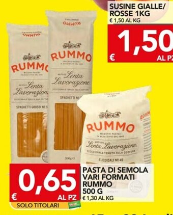 Rummo Pasta di Semola Vari Formati 500g