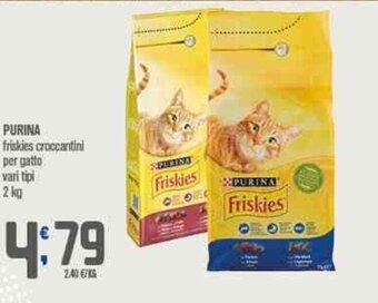 Ottimo Market Purina friskies croccantini per gatto vari tipi 2 kg offerta