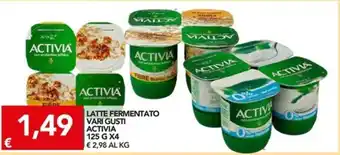 TuoDi Activia Latte Fermentato Vari Gusti 125g x4 offerta