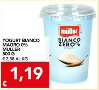 TuoDi Müller Bianco Magro Yogurt Zero % 500g offerta